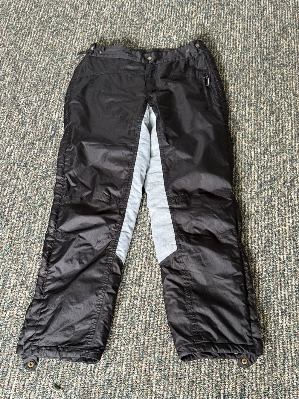 MOUNTAIN HORSE Forest Rider Black Long Lined Pants Breeches Sz Small 32 x 30
